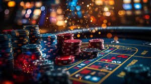 Purple casino-style display showing balanced win story context