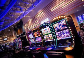 Purple mobile slots browsing layout with clear adult safety cues